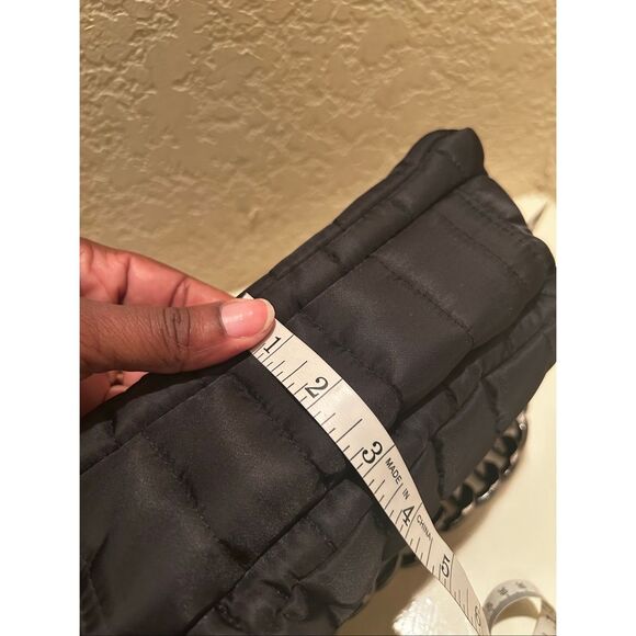 Think Royln The Studded Bar Bag Black Quilted Nylon Puffer Purse Edgy Punk NWT - Picture 14 of 14